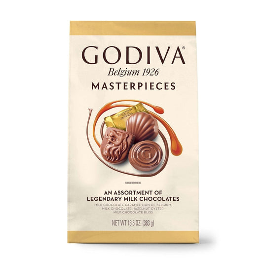 Godiva Masterpieces Assortment of Legendary Milk Chocolates 13.5 Oz - WORLD TIME VISITS