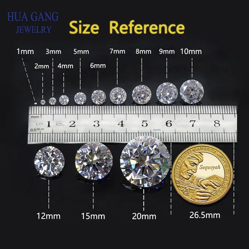 Golden Cubic Zirconia round Shape Brilliant Cut Loose CZ Stone Synthetic Gems for Jewelry