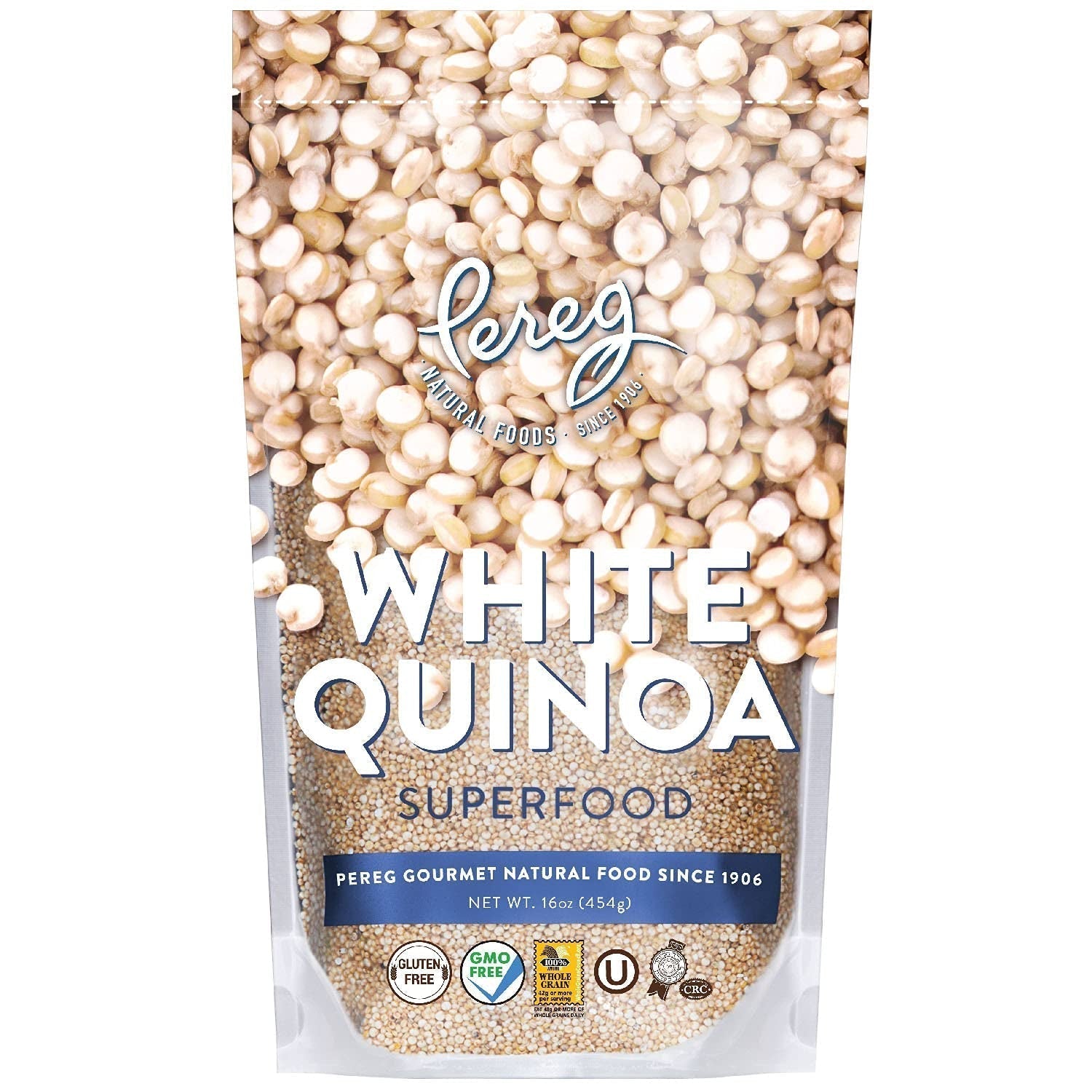 Gourmet White Quinoa, 16Oz Resealable Pouch | Gluten Free | Super - Food | Great in Salads! | Kosher - WORLD TIME VISITS