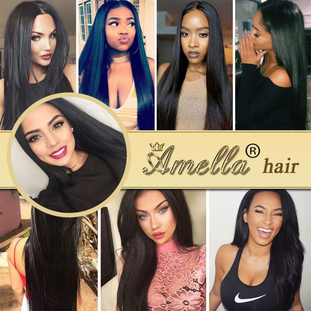 Hair Brazilian Straight Humanhair Bundles 20 Inch Brazilian Virgin Human Hair Bundles One Bundle Natural Black Color