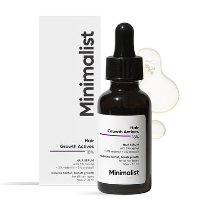 Hair Density Serum 18% | with Procapil, Capixyl, Redensyl, Anagain & Baicapil for Hair Fall Control | Women & Men | 30 Ml - WORLD TIME VISITS