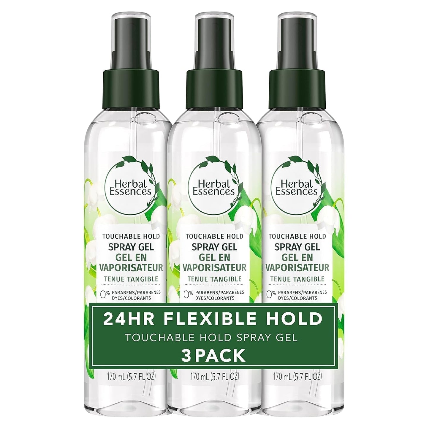 Hair Spray Gel for Curly Hair, Styling Gel for Women, Touchable Hold, 5.7 Fl Oz (Pack of 3) - WORLD TIME VISITS