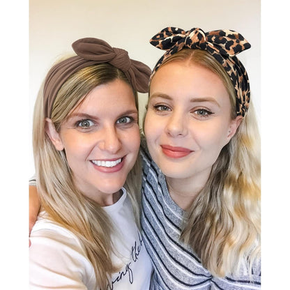 Headbands for Women Non Slip Hair Bands with Bows Rabbit Ears Workout Running Sport Sweat Elastic Hair Wrap for Girls Hair Accessories 12 Pack