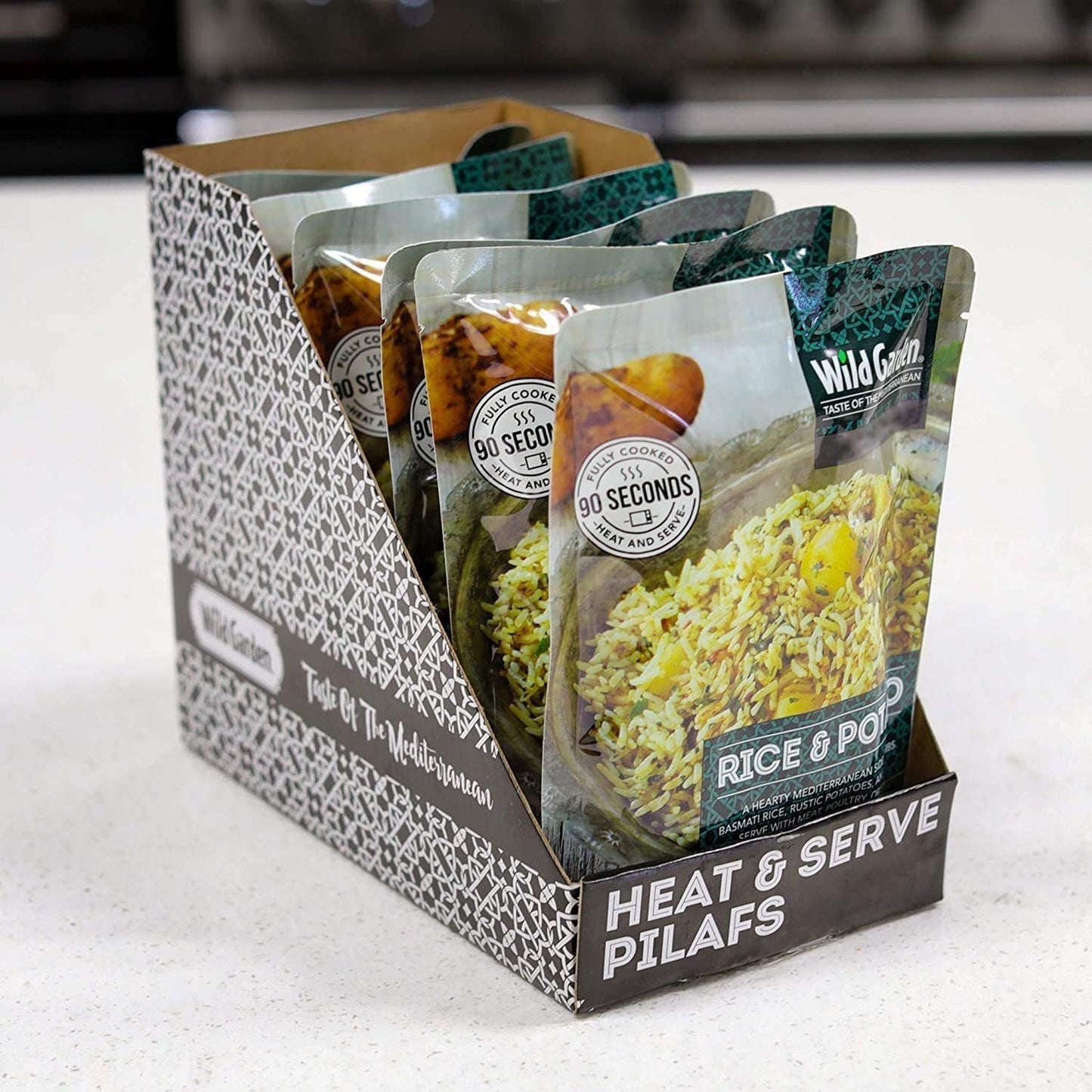 Heat and Serve Pilaf, Rice & Potato, Fully Cooked, Ready to Eat, Microwavable 8.8 Oz, 6 Pack