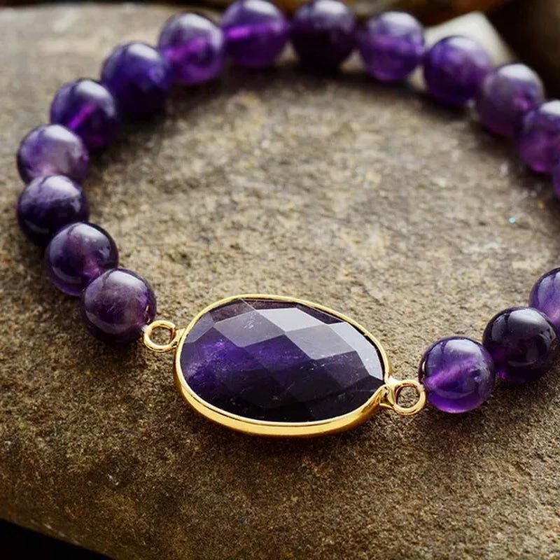 High End Women Bracelets Labradorite Stretch Bracelets Natural Stone Charm Elastic Statement Bracelet Jewelry laboratory