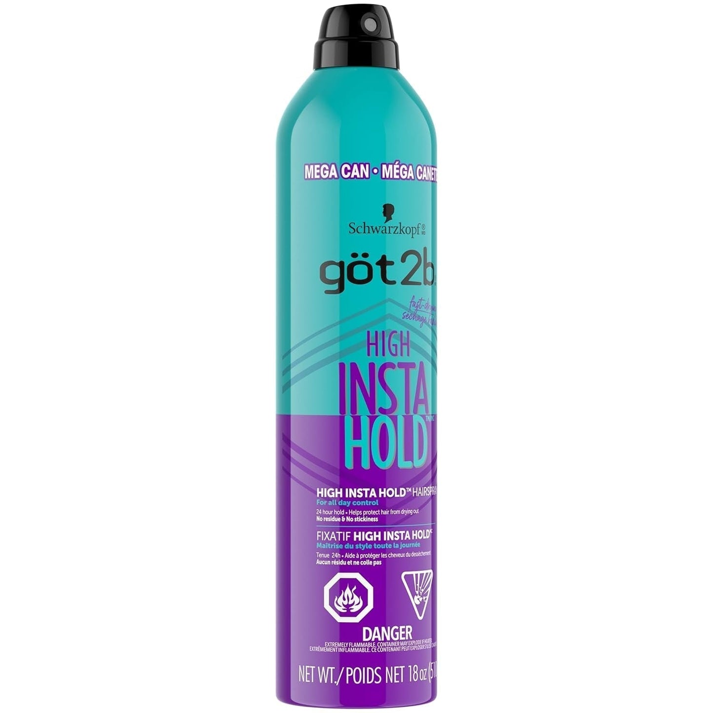 High Hold Hair Spray Mega Can, 18 Oz