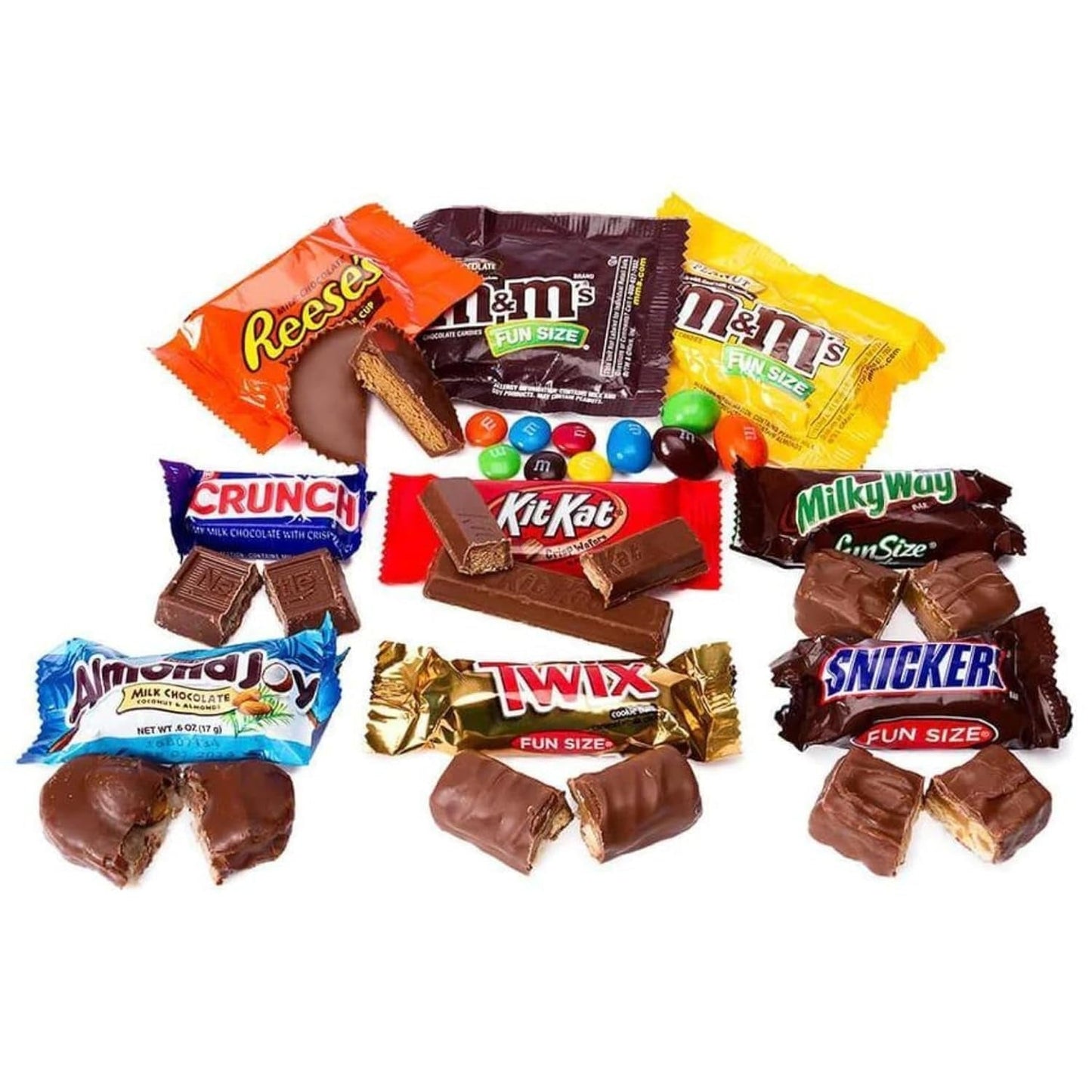 Holiday Chocolate Classic MARS Candy Snack Bars 3.5 Lbs Individually Wrapped Mini Fun Size Candies Variety Bulk Mix (56 Oz) Made in America (USA)