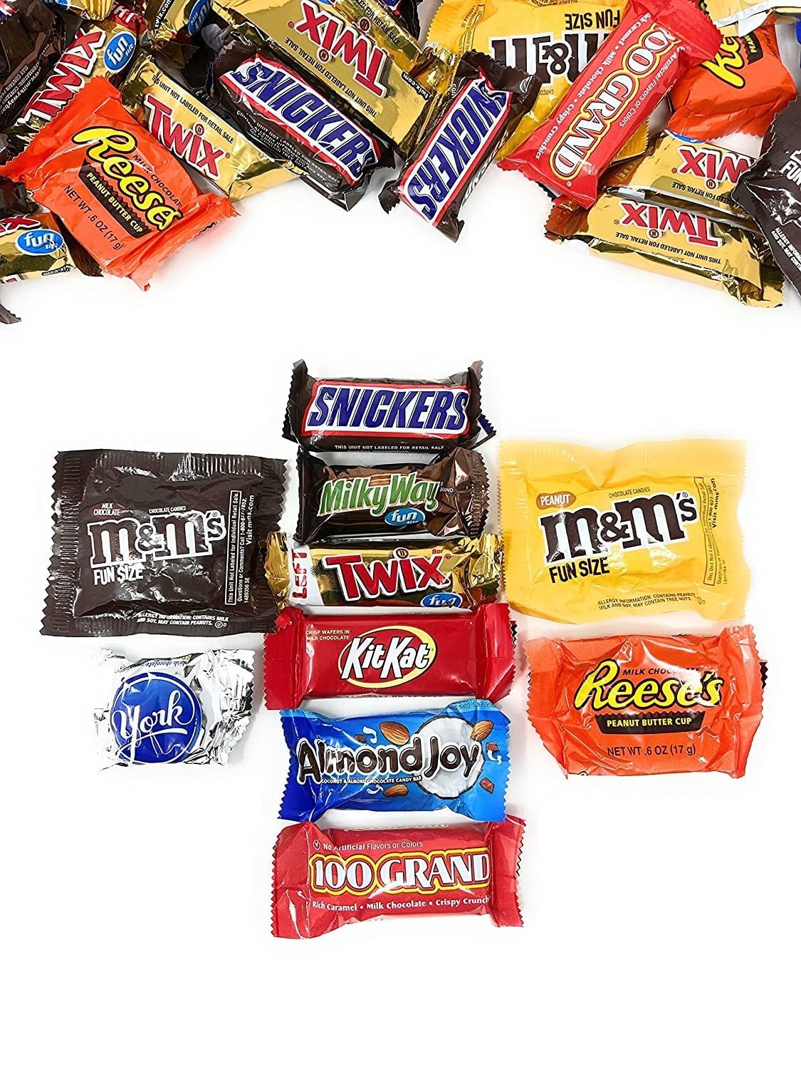 Holiday Chocolate Classic MARS Candy Snack Bars 3.5 Lbs Individually Wrapped Mini Fun Size Candies Variety Bulk Mix (56 Oz) Made in America (USA)