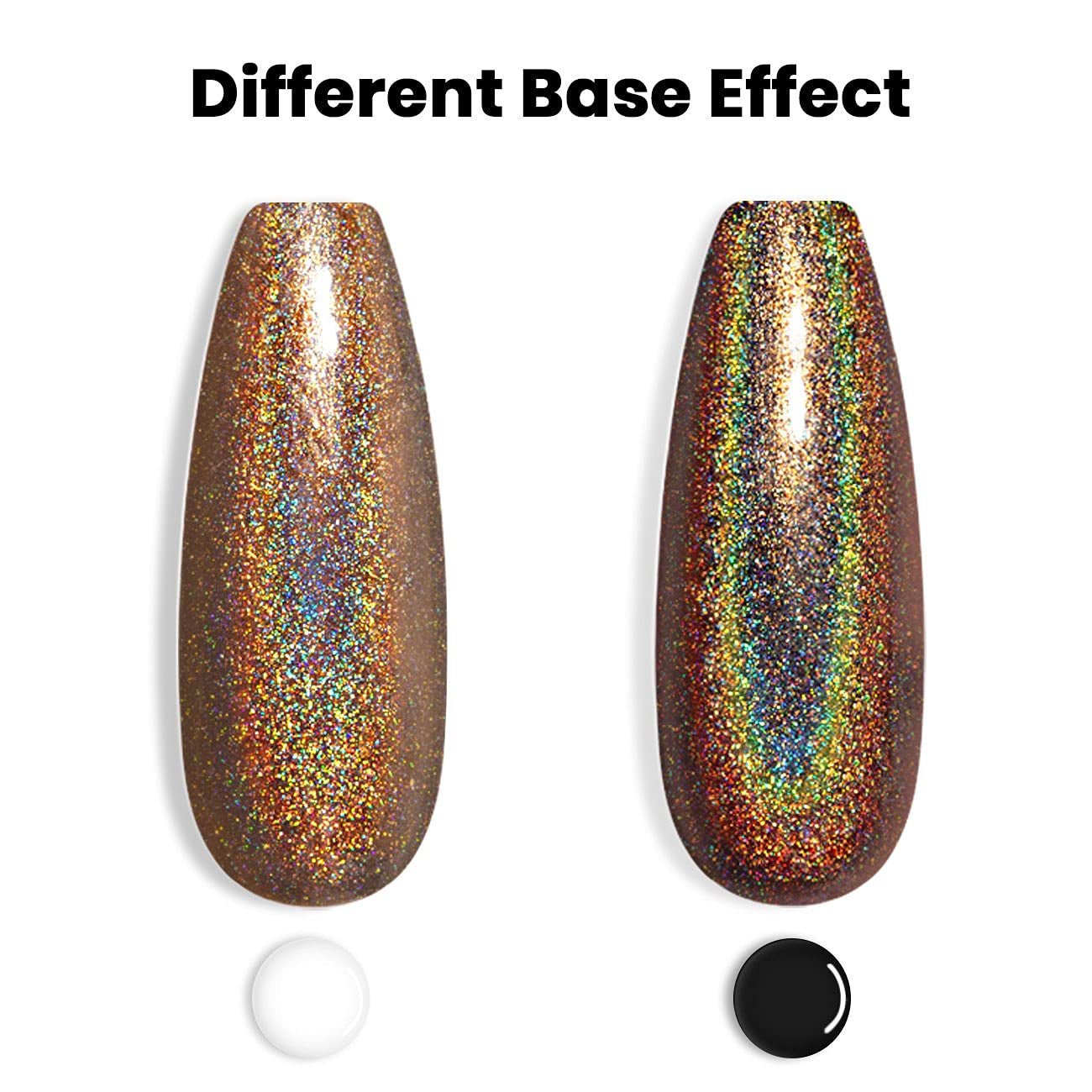 Holographic Nail Polish Caramel Brown Gel Polish Mermaid Unicorn Effect Soak off Nail Gel Curing Required Nail Art Home Gel Manicure - WORLD TIME VISITS