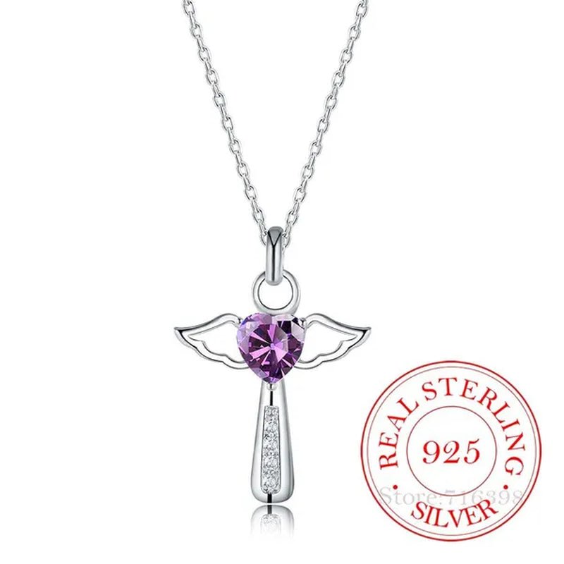 Hot Silver Creative Zircon Crystal Necklace Fine Jewelry Birthday Gifts 925 Sterling Silver Cross Pendant Necklace for Women Men