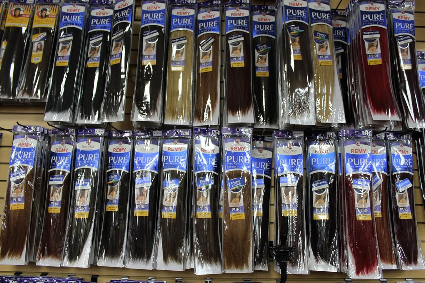 Human Hair Weave Pure Yaki [10"] #1B