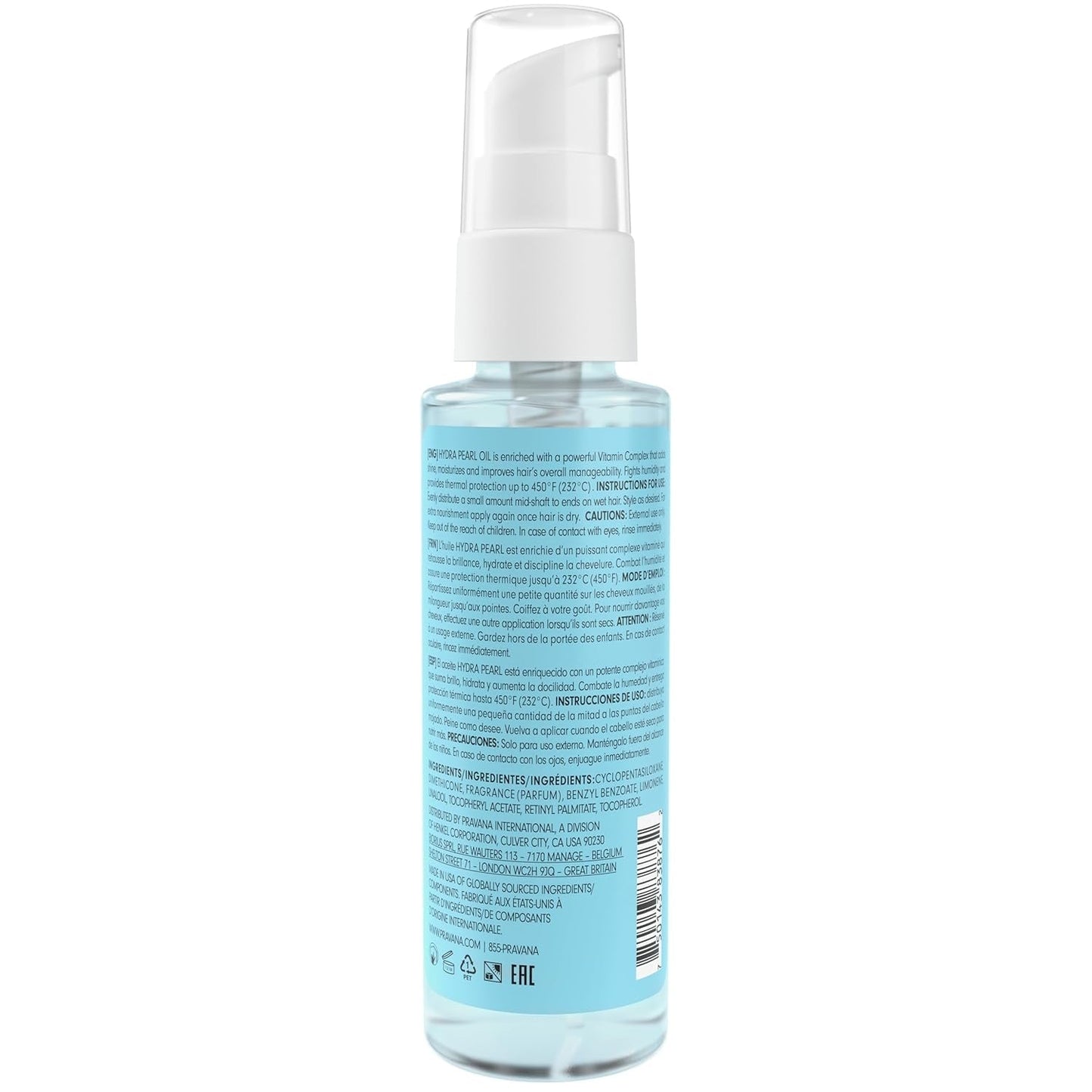 Hydra Pearl Oil Vitamin Complex | Creates Smooth, Shiny, Deeply Nourished Hair | Fights Frizz & Humidity | Strengthens & Reduces Breakage | Heat Thermal Protection | 2.2 Fl Oz