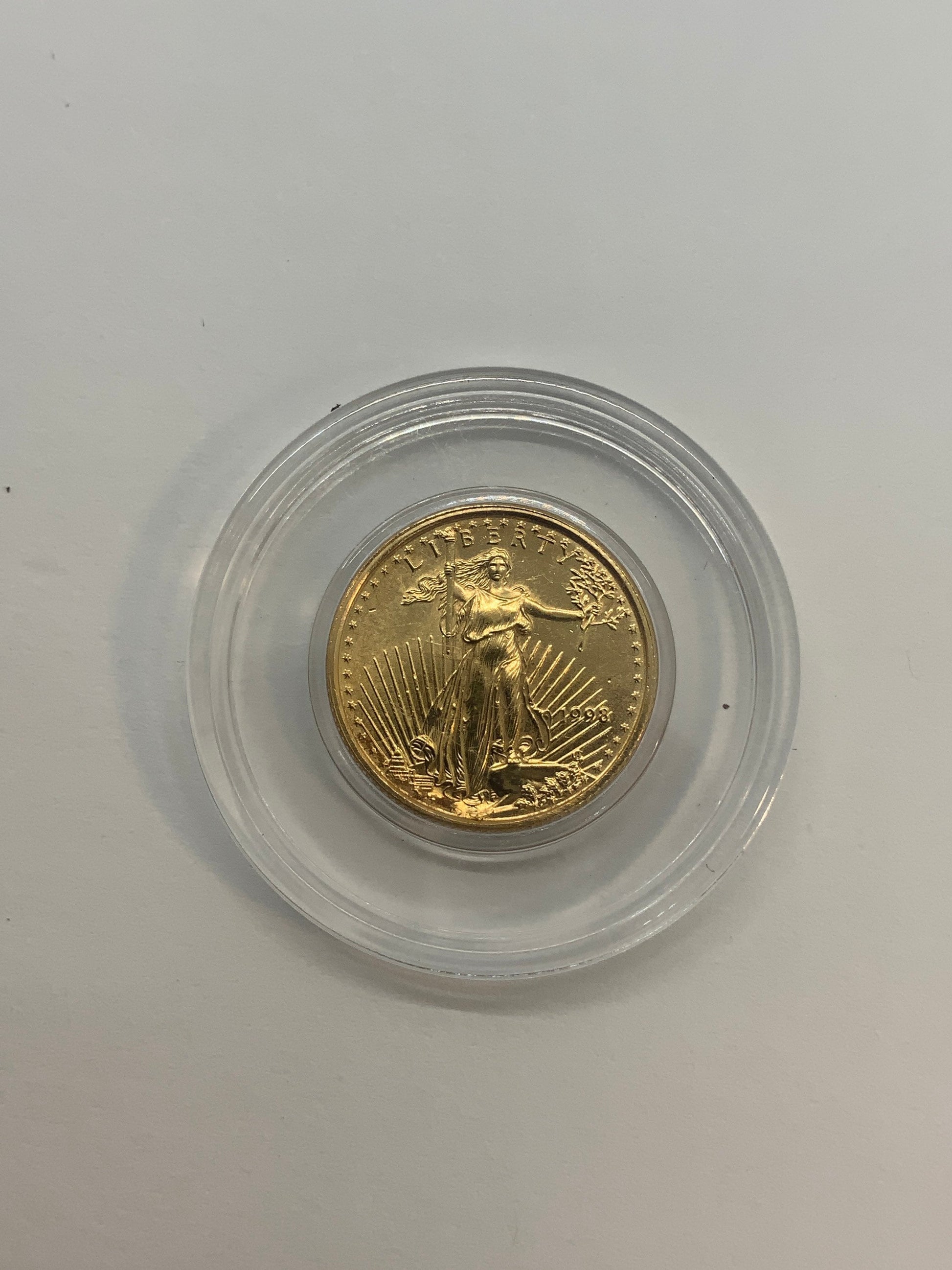 1998 United States American Eagle 5 Dollar Gold Coin Masters Coins - WORLD TIME VISITS