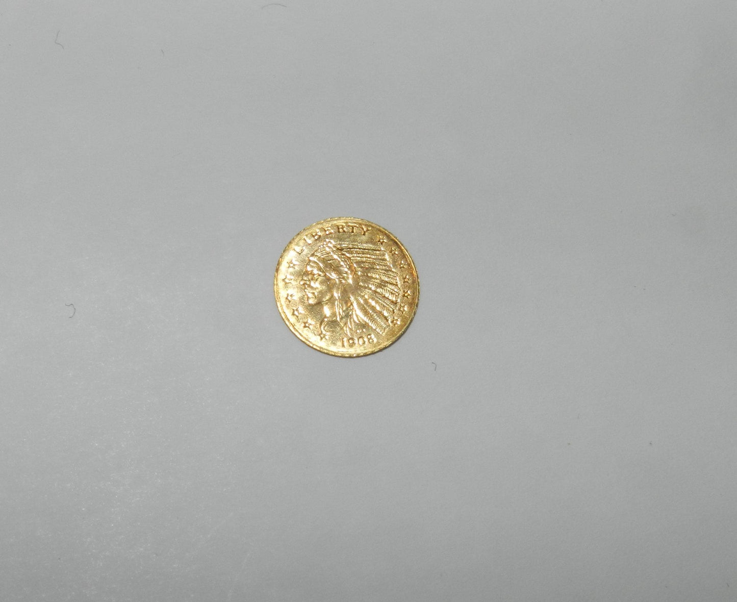 8Kt Gold Miniature Replica U.S. Indian Head 5 Dollar Gold Coin Masters Coins