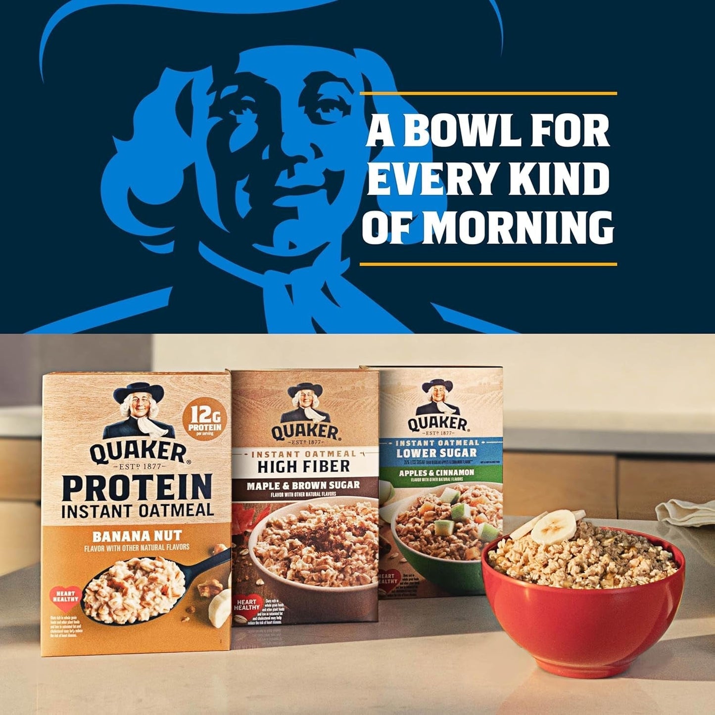 Instant Oatmeal Express Cups, 4 Flavor Variety Pack, 1.76 Ounce (Pack of 12)