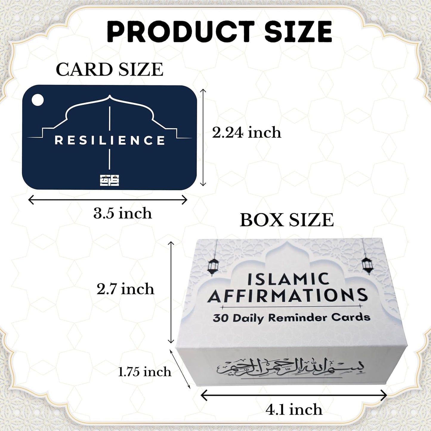 Islamic Affirmations Cards (30 Daily Reminders by Zarf), Spiritual, Quran English, Decor, Ramadan Decorations, Islamic Gifts, Eid Gift, Learn Arabic, Arabic Flashcards Daily Affirmation - WORLD TIME VISITS