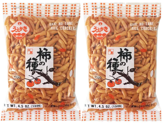 Japanese Traditional Rice Crackers : Nori Maki Arare/ Kaki No Tane 2Packs (Kaki No Tane Original) - WORLD TIME VISITS