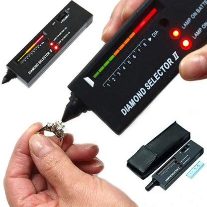 Jewellery Diamond Hardness Meter Gemstone Gem Tester Selector  LED Diamond Indicator Test Pen  Audio Portable  Jewelry Tester Tool
