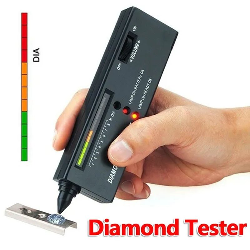 Jewellery Diamond Hardness Meter Gemstone Gem Tester Selector  LED Diamond Indicator Test Pen  Audio Portable  Jewelry Tester Tool