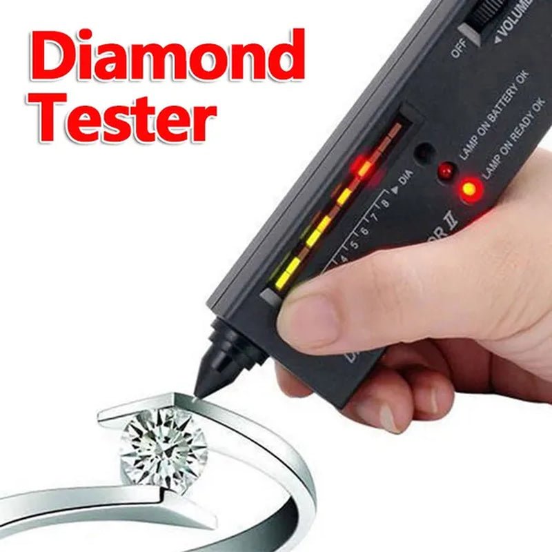 Jewellery Diamond Hardness Meter Gemstone Gem Tester Selector LED Diamond Indicator Test Pen Audio Portable Jewelry Tester Tool - WORLD TIME VISITS