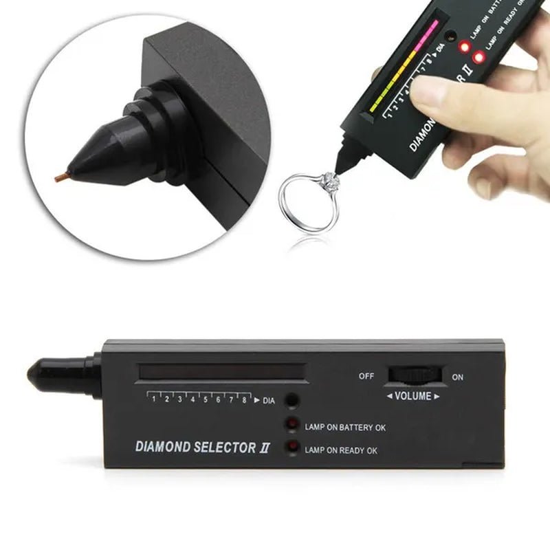 Jewellery Diamond Hardness Meter Gemstone Gem Tester Selector  LED Diamond Indicator Test Pen  Audio Portable  Jewelry Tester Tool