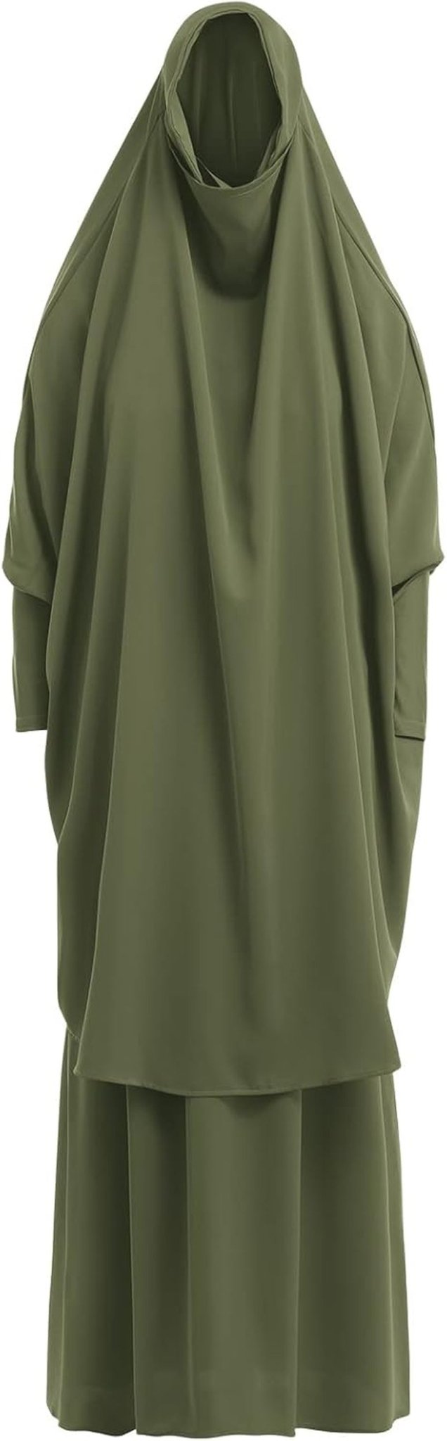Kaftans Women Full Length Long Sleeve Dubai Muslim Modest Islamic Clothes Casual Maxi Dress Evening Gown+Hijab - WORLD TIME VISITS