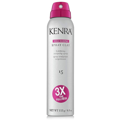 Kenra Volumizing Spray Clay 15 | Bodifying, Fullness Spray | 3X the Fullness | Medium Hold | Provides Texture & Volume with a Long - Lasting Finish | All Hair Types - WORLD TIME VISITS
