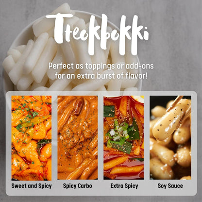 Korean Rice Cake Tteokbokki Stick – 1 Pack (3 Individual Package X 1 Pack) Vegan, Non-Gmo, Gluten Free, Tteok Rice Cakes Food Pasta 21.16 Oz per Pack
