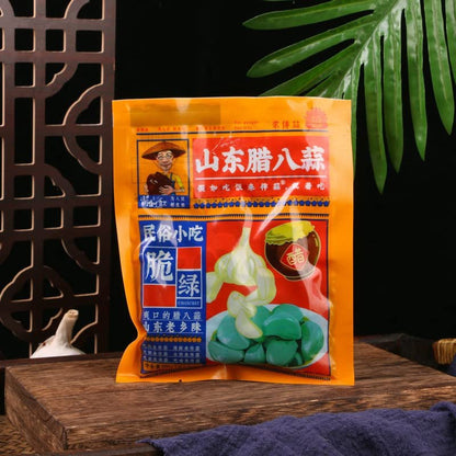 Laba Garlic,Jade Garlic,Pickled Vegetable,Fresh Green Garlic,250G/Pack,Sugar Garlic,Vegan,Pickled Garlic,Crisp Refreshing,Chinese Green Laba Garlic Pickled,Perfect for Rice,Chinese Specialty (2Pack)