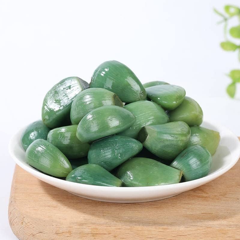 Laba Garlic,Jade Garlic,Pickled Vegetable,Fresh Green Garlic,250G/Pack,Sugar Garlic,Vegan,Pickled Garlic,Crisp Refreshing,Chinese Green Laba Garlic Pickled,Perfect for Rice,Chinese Specialty (2Pack) - WORLD TIME VISITS