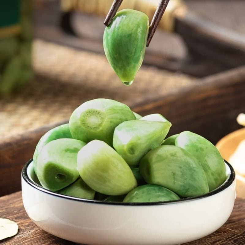 Laba Garlic,Jade Garlic,Pickled Vegetable,Fresh Green Garlic,250G/Pack,Sugar Garlic,Vegan,Pickled Garlic,Crisp Refreshing,Chinese Green Laba Garlic Pickled,Perfect for Rice,Chinese Specialty (2Pack) - WORLD TIME VISITS