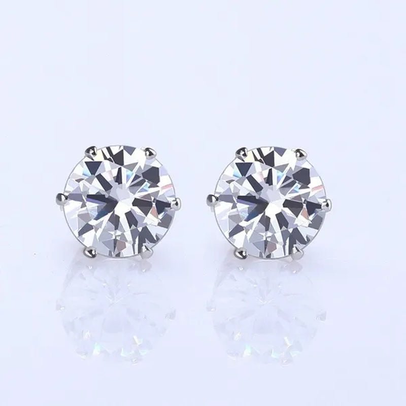 Ladies FashionSilver Stud Earrings, Ladies Earrings, Ladies Wedding Engagement Valentine's Day Jewelry Gifts (5 pairs/set)
