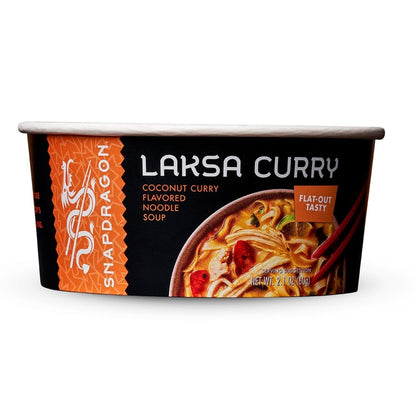 Laksa Curry Instant Noodle Bowls | Coconut Curry Flavor with Rice Noodles | Gluten - Free | No MSG Added | 2.1 Oz (6 Pack) - WORLD TIME VISITS