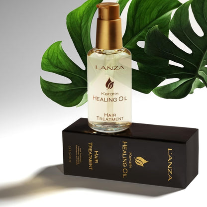 L'ANZA Keratin Healing Hair Oil Treatment, Keratin Hair Treatment, Hair Oil for Damaged Hair, Revives & Nourishes, Sulfate Free Healing Oil for Hair with Phyto IV Complex, Cruelty Free Hair Care