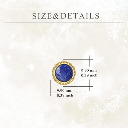 Lapis Lazuli Earrings Sterling Silver Blue Lapis Stud Earrings Natural Gemstone Post Earrings Lapis Lazuli Jewelry for Women