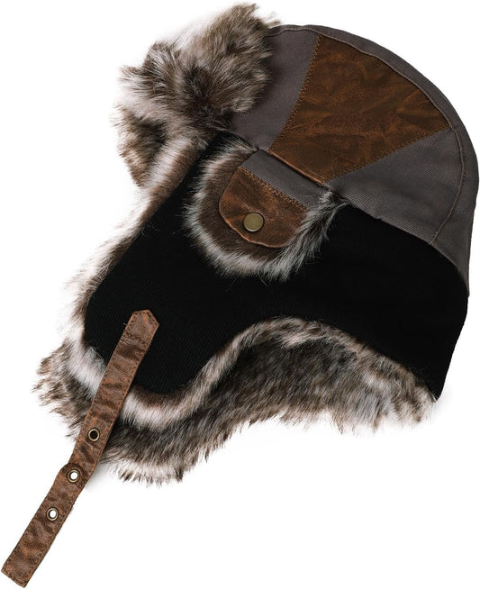 Large XL Trapper Trooper Hunting Warm Ear Flap Russian Ushanka Winter Ski Cold Weather Bomber Hats for Men - WORLD TIME VISITS