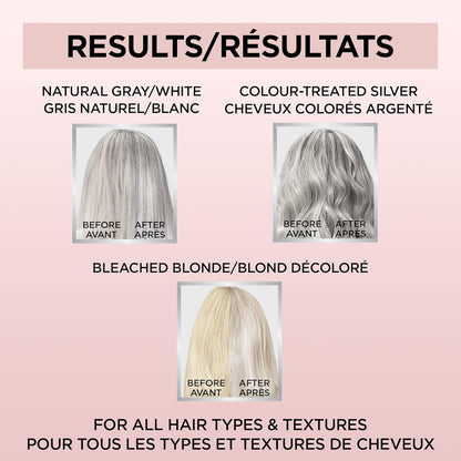 Le Color Gloss One Step In - Shower Toning Hair Gloss, Neutralizes Brass, Conditions & Boosts Shine, Silver, 4 Ounce - WORLD TIME VISITS
