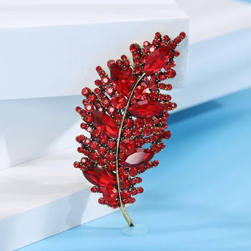 Leaves Brooches Fashion New Creative Leaf Brooch Elegant Trend Women's Antique Silk Scarf Button Accessory Pin