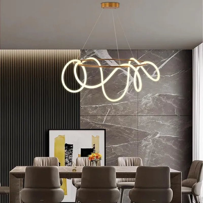 LED Pendant Light Simple Modern Lamp Dining Table Bar Chandelier Lamp - WORLD TIME VISITS