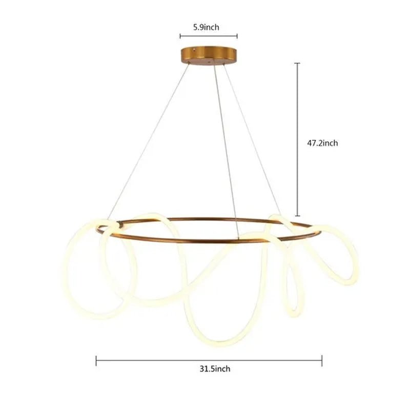 LED Pendant Light Simple Modern Lamp Dining Table Bar Chandelier Lamp - WORLD TIME VISITS
