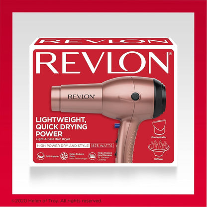 Light & Fast Hair Dryer | 1875W Stunning Blowouts Easily and Comfortably