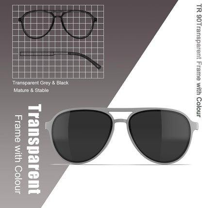Lightweight TAC Polarized Tinted Classic Vintage Retro 70S Sunglasses, TR-90 Frame for Women Men, UV 400 Protection