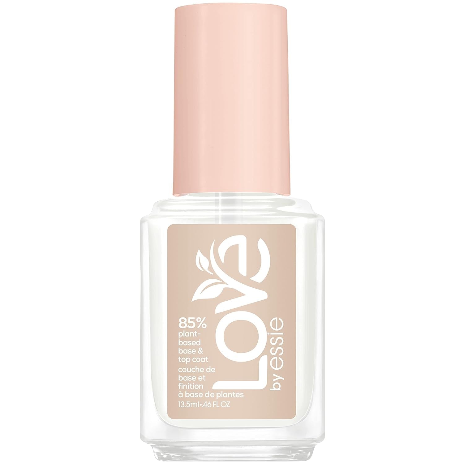 LOVE by Nail Care, 85% Plant - Based, Salon - Quality, Base and Top Coat, 0.46 Fl Oz - WORLD TIME VISITS