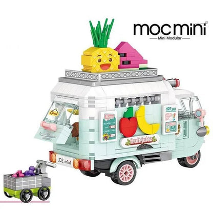 Loz Amusement Park Food Truck Merry-Go-Round Ferris Wheel Mini House Diamond Mini Building Block Cute Toys for Kids and Girls