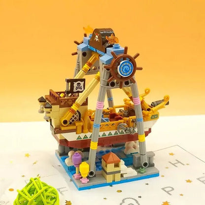 Loz Amusement Park Food Truck Merry - Go - Round Ferris Wheel Mini House Diamond Mini Building Block Cute Toys for Kids and Girls - WORLD TIME VISITS