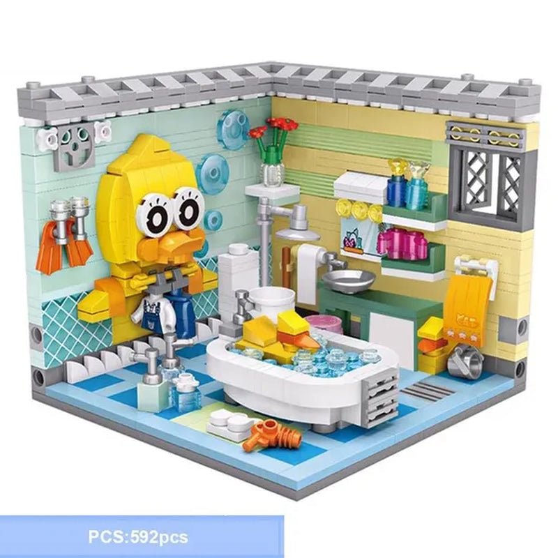 Loz Amusement Park Food Truck Merry-Go-Round Ferris Wheel Mini House Diamond Mini Building Block Cute Toys for Kids and Girls