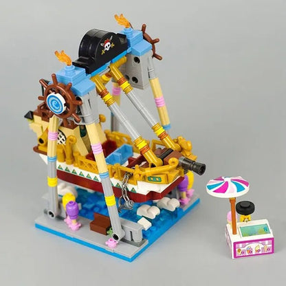 Loz Amusement Park Food Truck Merry - Go - Round Ferris Wheel Mini House Diamond Mini Building Block Cute Toys for Kids and Girls - WORLD TIME VISITS