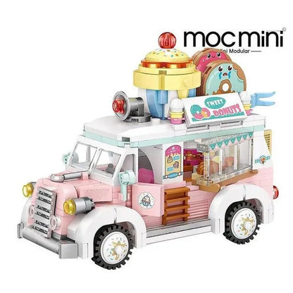 Loz Amusement Park Food Truck Merry-Go-Round Ferris Wheel Mini House Diamond Mini Building Block Cute Toys for Kids and Girls