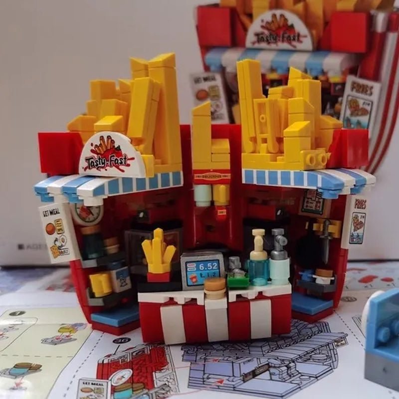 Loz Amusement Park Food Truck Merry-Go-Round Ferris Wheel Mini House Diamond Mini Building Block Cute Toys for Kids and Girls