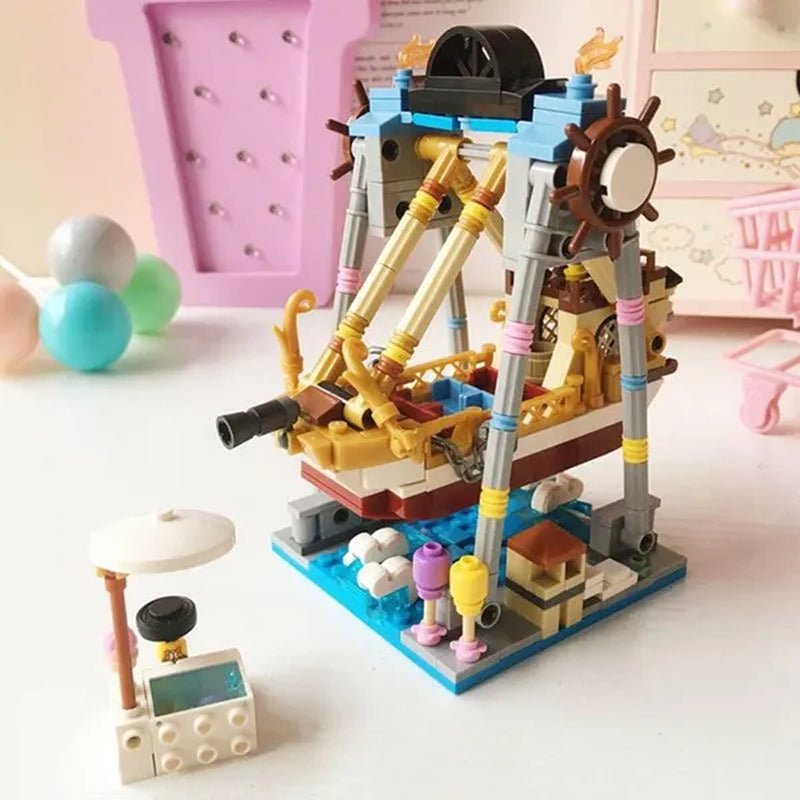 Loz Amusement Park Food Truck Merry - Go - Round Ferris Wheel Mini House Diamond Mini Building Block Cute Toys for Kids and Girls - WORLD TIME VISITS